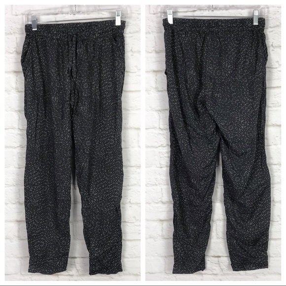 Susina Gray Dainty Floral Rayon Sleep Lounge Pants - Picture 1 of 7